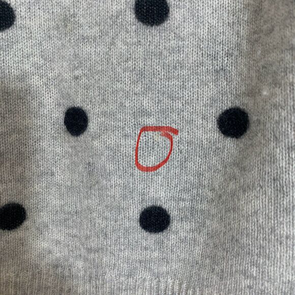 Cynthia Rowley 100% Cashmere Polka Dot Sweater Women’s Size Large Luxurious Knit - Picture 6 of 10